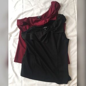 Lot of 2 The Limited One Sleeve Tops XL